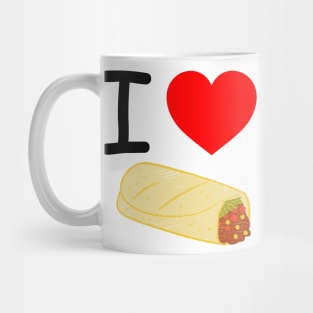 I Heart Buritos Mug